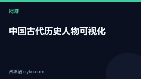 中国古代历史人物可视化（网赚资源）
