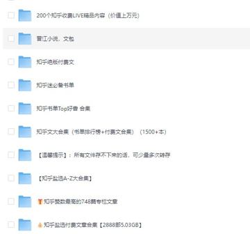 【10000+篇】知乎盐选与晋江小说付费内容大合集（教程资源）