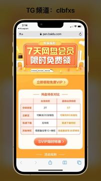 百度网盘VIP会员七天（工具资源）