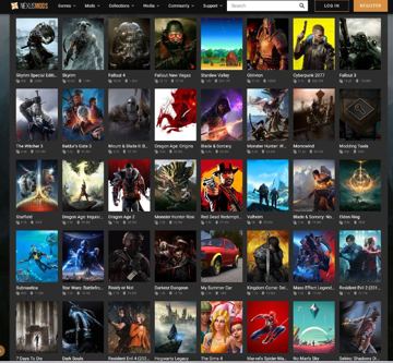 免费下载游戏MOD的网站-NexusMods（游戏资源）