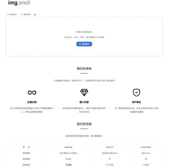 IMGSmall - 在线图片压缩网站（工具资源）