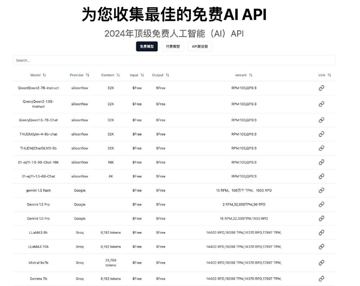 FreeAiHunter - 免费人工智能（AI）API（教程资源）